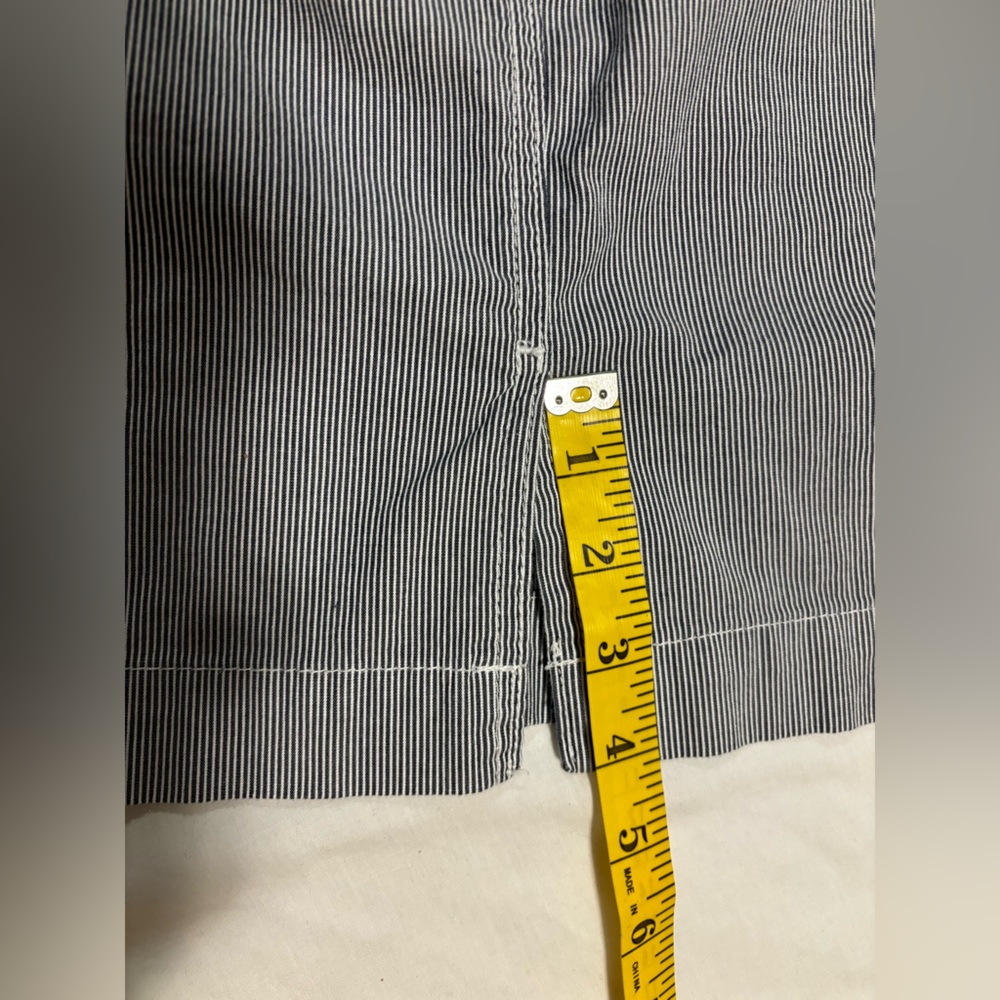 Tommy Hilfiger blue & white skirt with square pockets & back vent, 10 - Picture 12 of 12